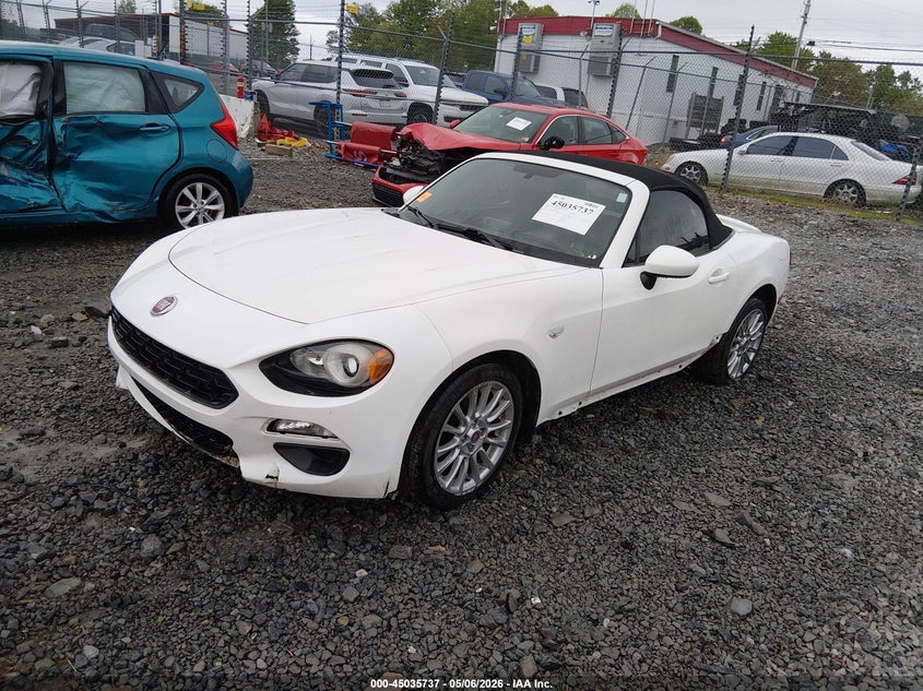 2017 Fiat 124 spider VIN JC1NFAEK7H0123100 IAAI salvage auction — FRONT END, Salvage Title, sold $2,350 on 2026-07-29 (photo 2)
