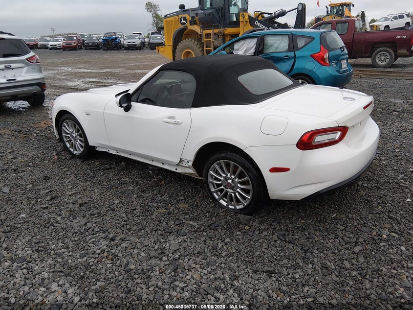 2017 Fiat 124 spider VIN JC1NFAEK7H0123100 IAAI salvage auction — FRONT END, Salvage Title, sold $2,350 on 2026-07-29 (photo 3)