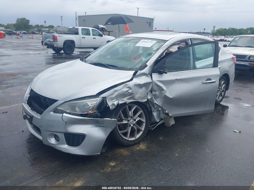 2014 Nissan Sentra VIN 3N1AB7AP9EY233202 IAAI salvage auction — LEFT SIDE, Salvage (Utah), sold $475 on 2026-09-15 (photo 2)