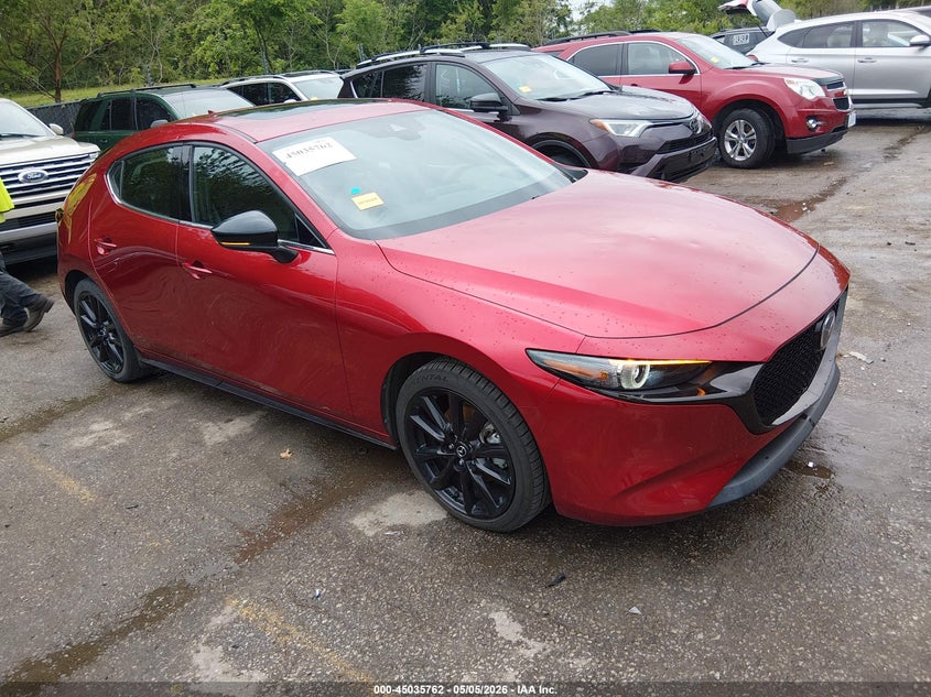 2022 Mazda 3 VIN JM1BPBJY6N1504199 IAAI salvage auction — HAIL, Salvage (Kansas), sold $8,300 on 2026-07-22 (photo 1)