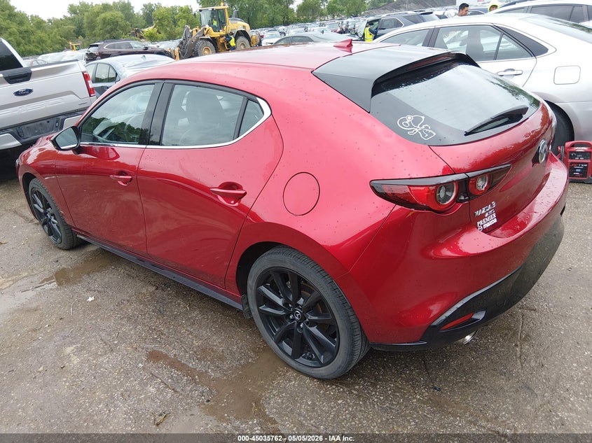 2022 Mazda 3 VIN JM1BPBJY6N1504199 IAAI salvage auction — HAIL, Salvage (Kansas), sold $8,300 on 2026-07-22 (photo 3)