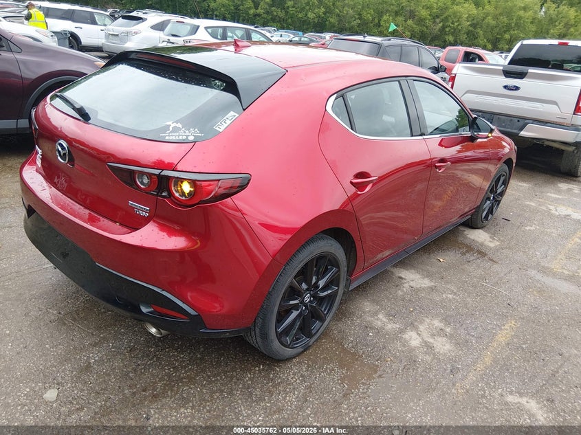 2022 Mazda 3 VIN JM1BPBJY6N1504199 IAAI salvage auction — HAIL, Salvage (Kansas), sold $8,300 on 2026-07-22 (photo 4)