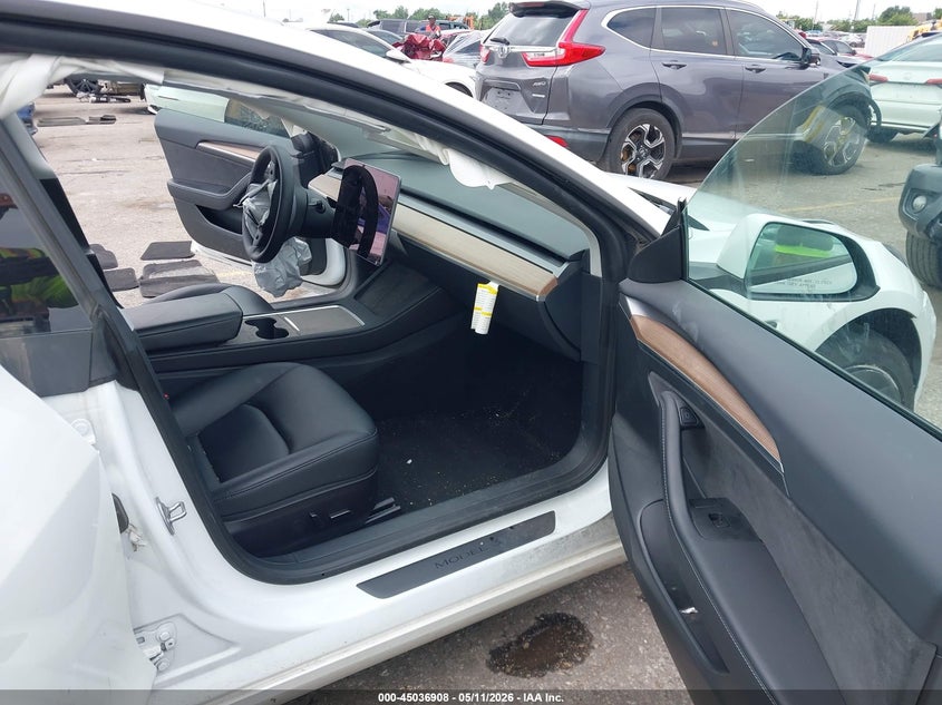 2023 Tesla Model 3 VIN 5YJ3E1EA4PF602370 IAAI salvage auction — RIGHT FRONT, Original (Texas), sold $8,200 on 2026-07-16 (photo 5)