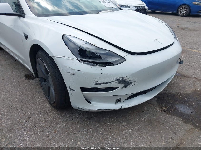 2023 Tesla Model 3 VIN 5YJ3E1EA4PF602370 IAAI salvage auction — RIGHT FRONT, Original (Texas), sold $8,200 on 2026-07-16 (photo 6)