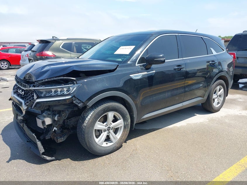 2022 Kia Sorento VIN 5XYRG4LC4NG097205 IAAI salvage auction — FRONT END, Original (Texas), sold $7,500 on 2026-07-24 (photo 2)