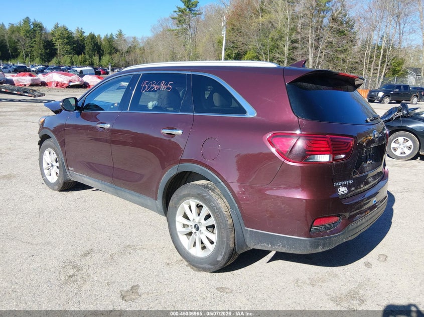 2019 Kia Sorento VIN 5XYPGDA35KG520766 IAAI salvage auction — FRONT END, Salvage (Maine), sold $950 on 2026-07-13 (photo 3)