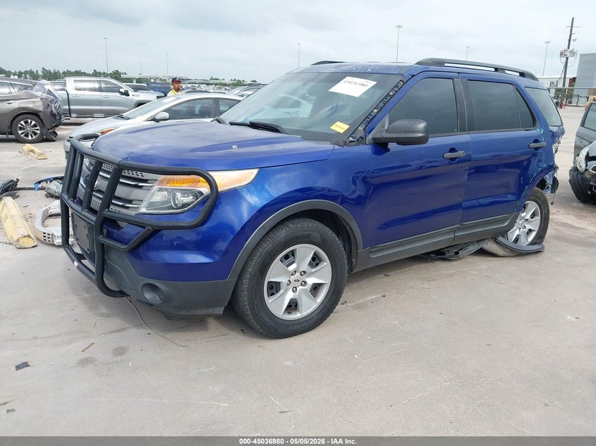 2014 Ford Explorer VIN 1FM5K7B80EGB42340 IAAI salvage auction — LEFT REAR, Salvage (Texas), sold $725 on 2026-07-09 (photo 2)