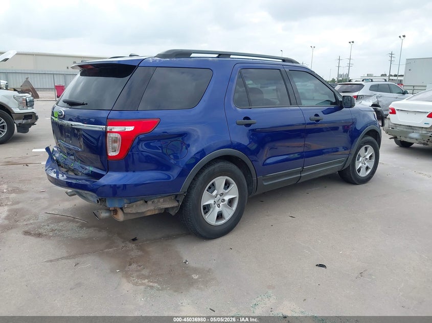 2014 Ford Explorer VIN 1FM5K7B80EGB42340 IAAI salvage auction — LEFT REAR, Salvage (Texas), sold $725 on 2026-07-09 (photo 4)
