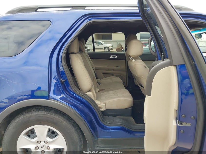 2014 Ford Explorer VIN 1FM5K7B80EGB42340 IAAI salvage auction — LEFT REAR, Salvage (Texas), sold $725 on 2026-07-09 (photo 8)
