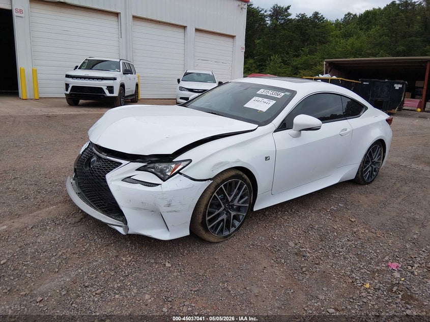 2017 Lexus Rc VIN JTHHA5BC6H5004877 IAAI salvage auction — FRONT END, Salvage (Alabama), sold $2,675 on 2026-07-15 (photo 2)