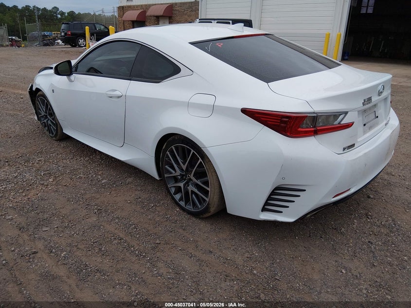 2017 Lexus Rc VIN JTHHA5BC6H5004877 IAAI salvage auction — FRONT END, Salvage (Alabama), sold $2,675 on 2026-07-15 (photo 3)