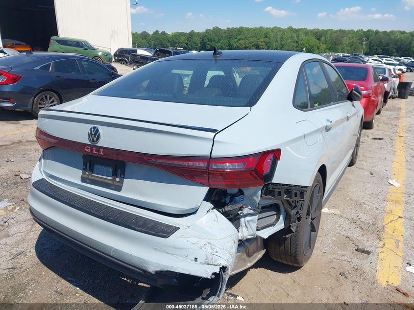 2025 Volkswagen Jetta VIN 3VW1T7BU2SM054529 IAAI salvage auction — REAR END, Salvage Title, sold $11,350 on 2026-07-29 (photo 4)