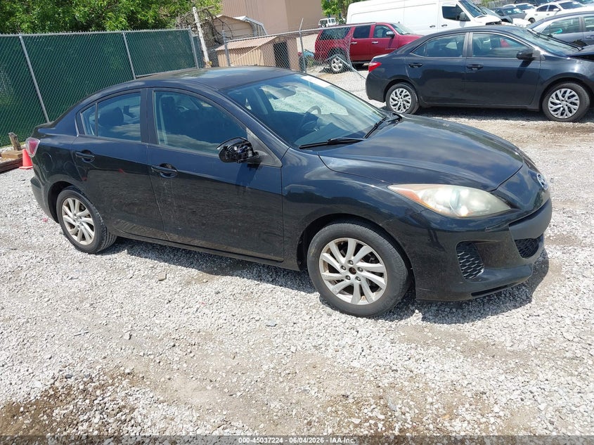 2012 Mazda 3 VIN JM1BL1V8XC1601161 IAAI salvage auction — LEFT REAR, Salvage (Idaho), sold $600 on 2026-07-15 (photo 1)