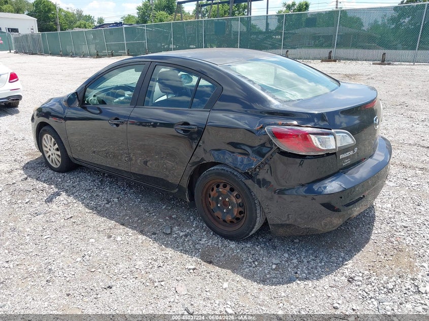 2012 Mazda 3 VIN JM1BL1V8XC1601161 IAAI salvage auction — LEFT REAR, Salvage (Idaho), sold $600 on 2026-07-15 (photo 3)