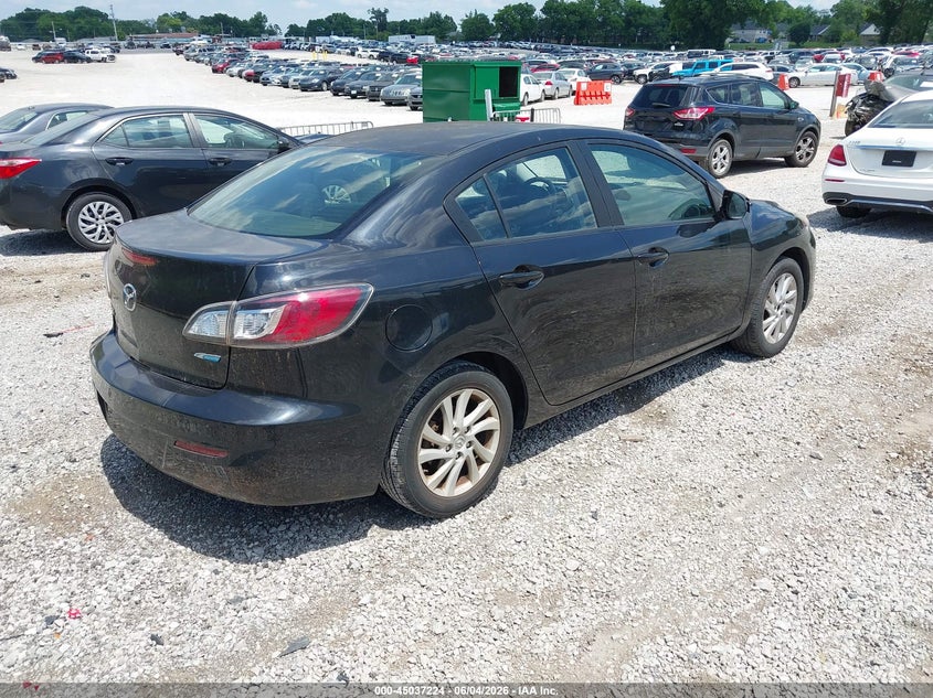 2012 Mazda 3 VIN JM1BL1V8XC1601161 IAAI salvage auction — LEFT REAR, Salvage (Idaho), sold $600 on 2026-07-15 (photo 4)