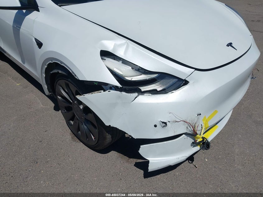 2022 Tesla Model y VIN 7SAYGDEF4NF395556 IAAI salvage auction — RIGHT FRONT, Salvage (Arizona), sold $12,550 on 2026-07-09 (photo 6)