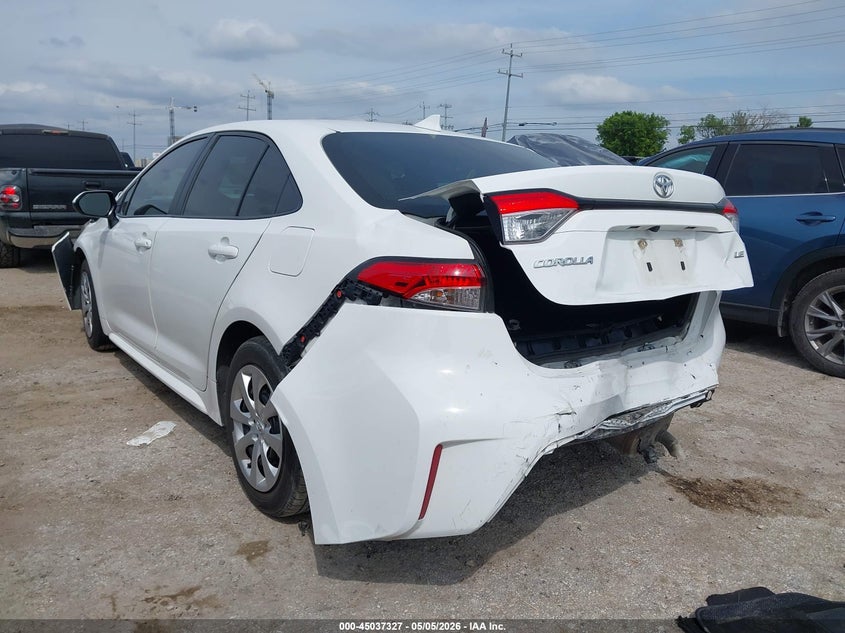 2020 Toyota Corolla VIN 5YFEPRAEXLP041682 IAAI salvage auction — FRONT & REAR, Salvage (Texas), sold $2,700 on 2026-07-06 (photo 3)