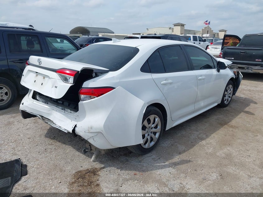 2020 Toyota Corolla VIN 5YFEPRAEXLP041682 IAAI salvage auction — FRONT & REAR, Salvage (Texas), sold $2,700 on 2026-07-06 (photo 4)