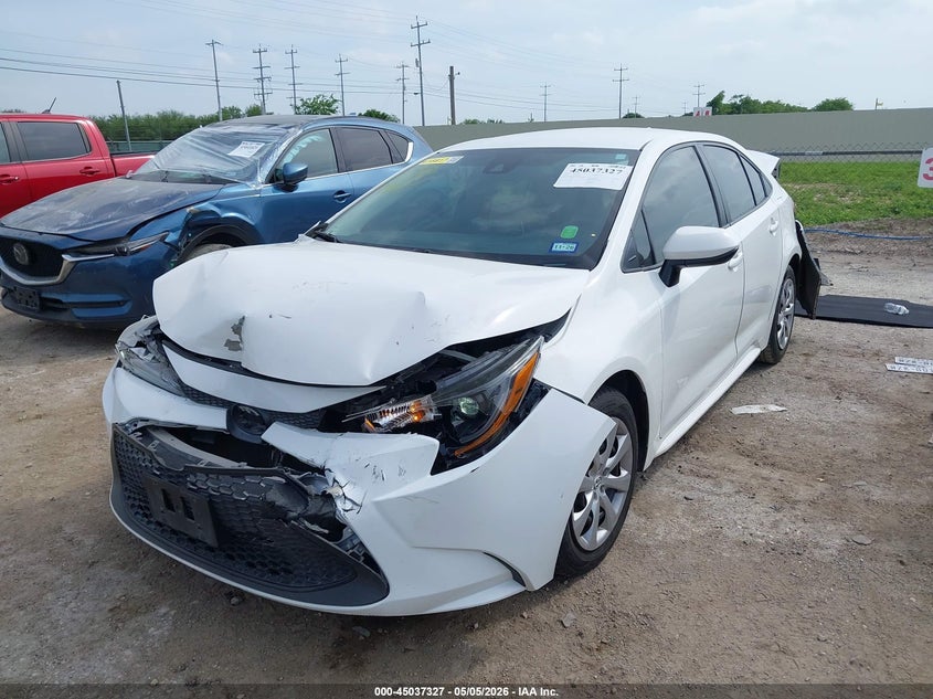 2020 Toyota Corolla VIN 5YFEPRAEXLP041682 IAAI salvage auction — FRONT & REAR, Salvage (Texas), sold $2,700 on 2026-07-06 (photo 6)
