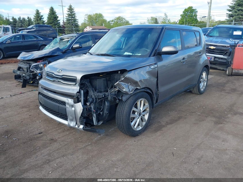 2018 Kia Soul VIN KNDJP3A54J7509562 IAAI salvage auction — FRONT END, Clear (Michigan), sold $1,250 on 2026-07-23 (photo 2)