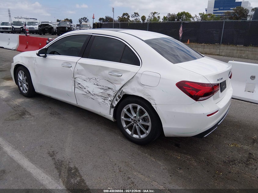 2021 Mercedes-benz A-klasse VIN W1K3G4EB2MJ277362 IAAI salvage auction — LEFT REAR, Salvage (California), sold $7,100 on 2026-07-30 (photo 3)
