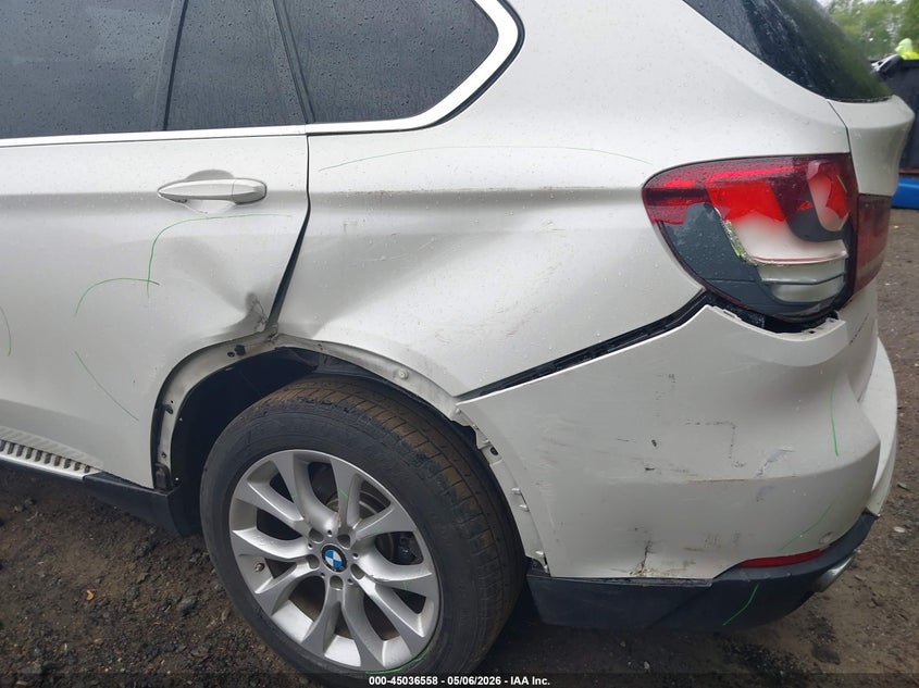 2015 BMW X5 VIN 5UXKR0C51F0K53311 IAAI salvage auction — LEFT REAR, Salvage - 75% Or Less (Maryland), sold $3,400 on 2026-07-29 (photo 6)