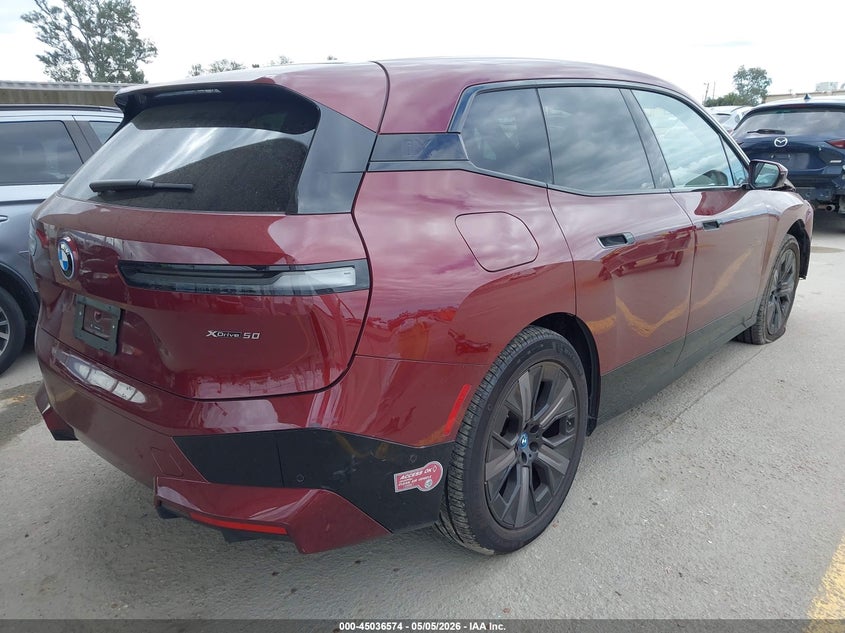 2025 BMW Ix VIN WB523CF0XSCT18763 IAAI salvage auction — FRONT END, Salvage (California), sold $22,350 on 2026-07-08 (photo 4)