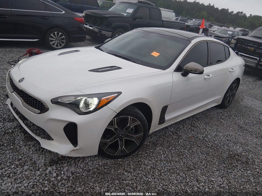 2020 Kia Stinger VIN KNAE15LA4L6084407 IAAI salvage auction — RIGHT SIDE, Salvage (Alabama), sold $2,750 on 2026-07-16 (photo 2)