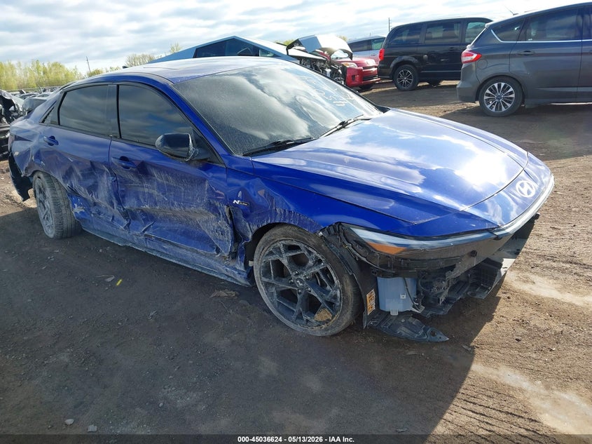 2025 Hyundai Elantra VIN KMHLR4DF9SU016794 IAAI salvage auction — FRONT END, Salvage (Ohio), sold $3,500 on 2026-07-23 (photo 1)