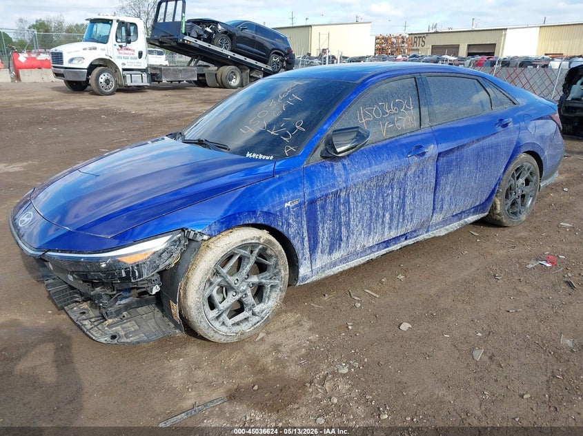 2025 Hyundai Elantra VIN KMHLR4DF9SU016794 IAAI salvage auction — FRONT END, Salvage (Ohio), sold $3,500 on 2026-07-23 (photo 2)