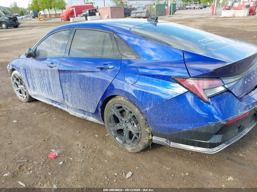 2025 Hyundai Elantra VIN KMHLR4DF9SU016794 IAAI salvage auction — FRONT END, Salvage (Ohio), sold $3,500 on 2026-07-23 (photo 3)