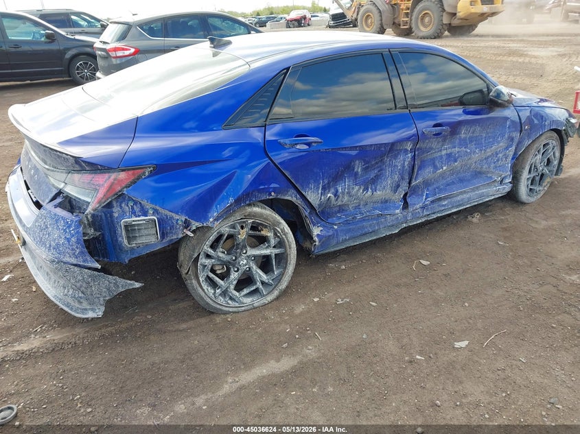 2025 Hyundai Elantra VIN KMHLR4DF9SU016794 IAAI salvage auction — FRONT END, Salvage (Ohio), sold $3,500 on 2026-07-23 (photo 4)