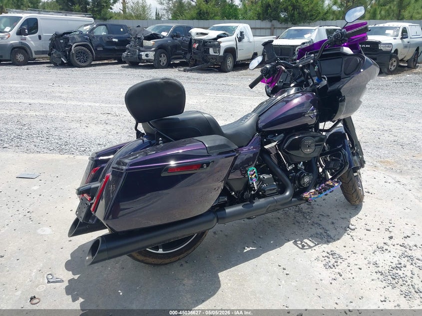 2025 Harley-davidson Road glide VIN 1HD1KH714SB618312 IAAI salvage auction — LEFT SIDE, Rebuildable (Florida), sold $17,050 on 2026-07-15 (photo 4)