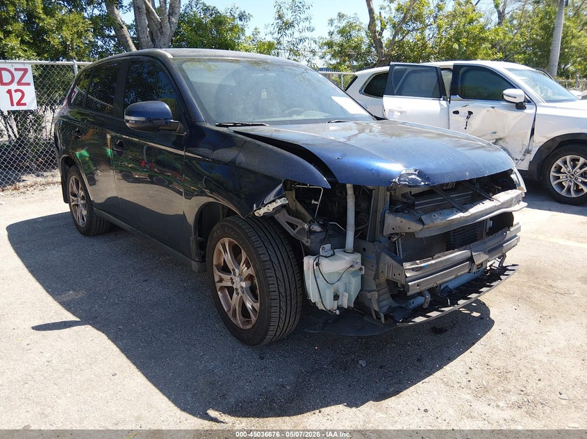 2014 Mitsubishi Outlander VIN JA4AD3A35EZ009275 IAAI salvage auction — FRONT END, Rebuildable (Florida), sold $900 on 2026-07-13 (photo 1)