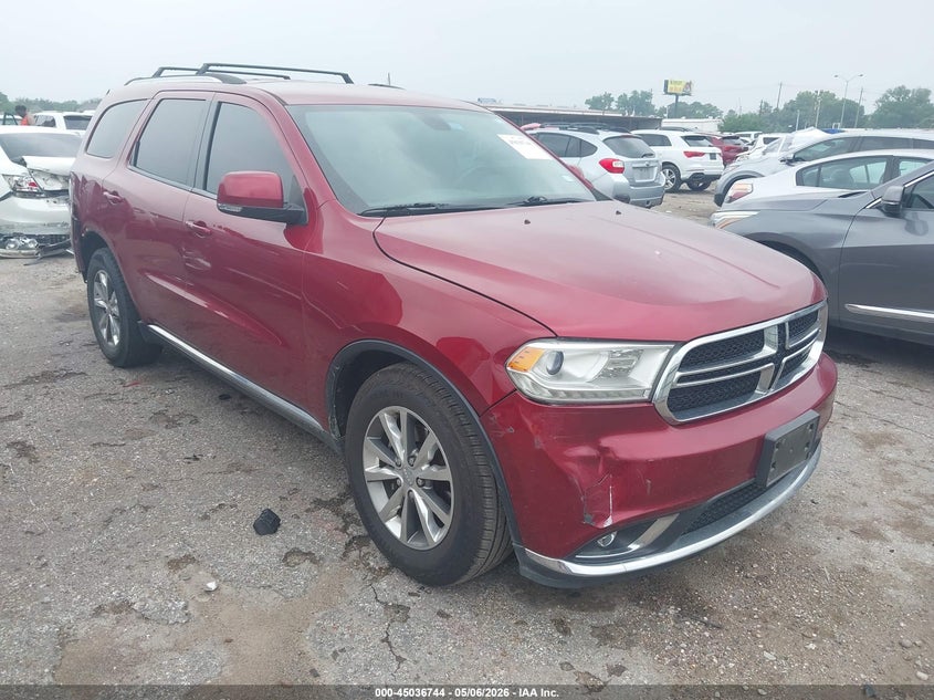 2015 Dodge Durango VIN 1C4RDHDG5FC800978 IAAI salvage auction — REAR END, Original (Texas), sold $2,175 on 2026-07-23 (photo 1)