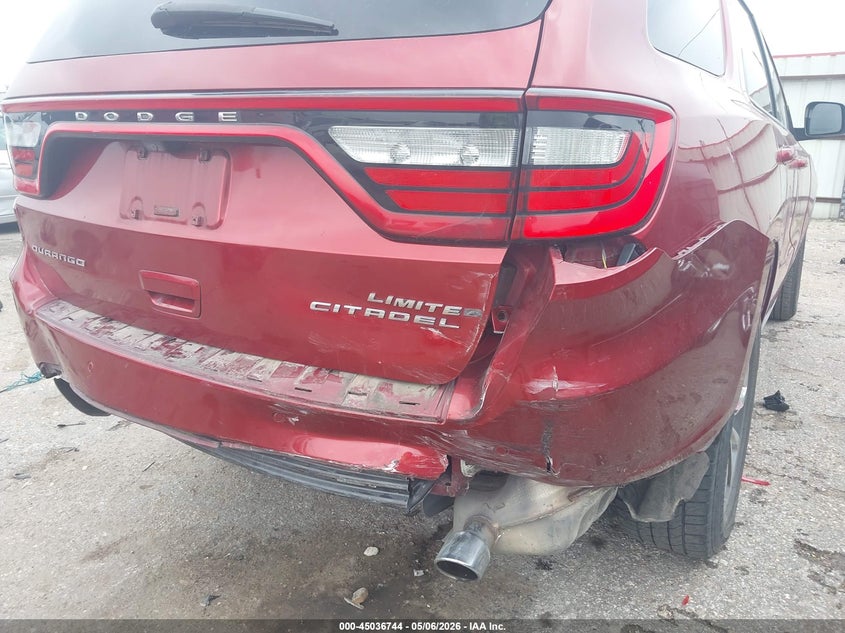 2015 Dodge Durango VIN 1C4RDHDG5FC800978 IAAI salvage auction — REAR END, Original (Texas), sold $2,175 on 2026-07-23 (photo 6)