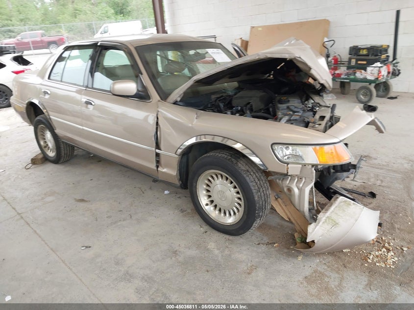 1998 Mercury Grand marquis VIN 2MEFM75WXWX658616 IAAI salvage auction — FRONT END, Bill Of Sale (Washington), sold $25 on 2026-07-22 (photo 1)