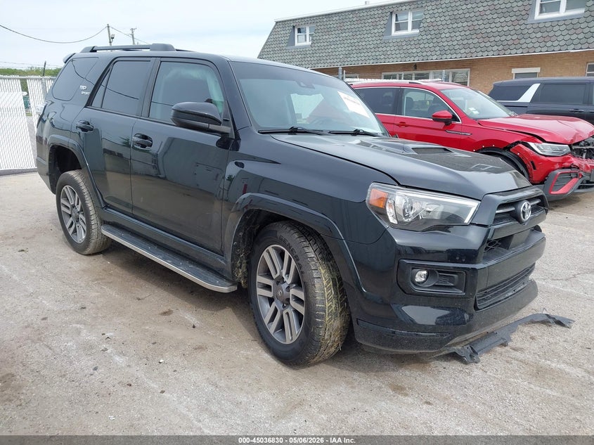 2022 Toyota 4runner VIN JTEAU5JR4N5264086 IAAI salvage auction — LEFT FRONT, Salvage (Illinois), sold $12,800 on 2026-07-28 (photo 1)
