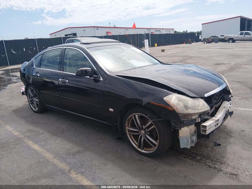 2006 Infiniti M45 VIN JNKBY01EX6M205854 IAAI salvage auction — FRONT & REAR, Salvage (South Carolina), sold $350 on 2026-07-08 (photo 1)