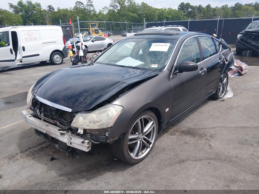 2006 Infiniti M45 VIN JNKBY01EX6M205854 IAAI salvage auction — FRONT & REAR, Salvage (South Carolina), sold $350 on 2026-07-08 (photo 2)