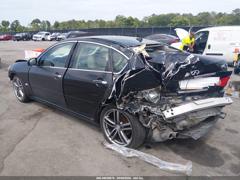 2006 Infiniti M45 VIN JNKBY01EX6M205854 IAAI salvage auction — FRONT & REAR, Salvage (South Carolina), sold $350 on 2026-07-08 (photo 3)