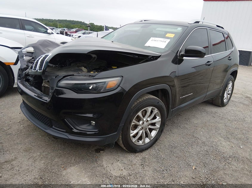 2019 Jeep Cherokee VIN 1C4PJLCB2KD331667 IAAI salvage auction — FRONT END, Clear (Oklahoma), sold $1,475 on 2026-09-09 (photo 2)