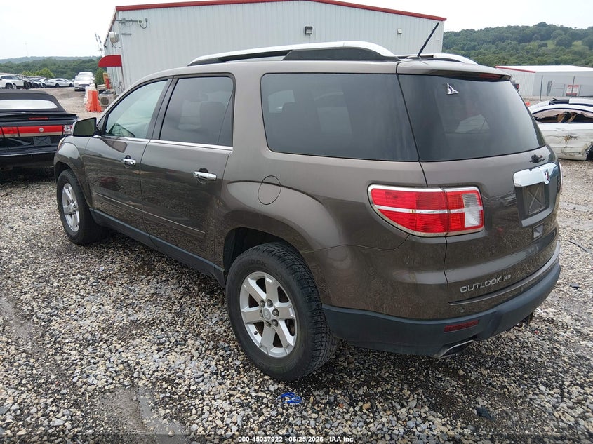2008 Saturn Outlook VIN 5GZER23708J297498 IAAI salvage auction — NORMAL WEAR, Clear (Arkansas), sold $225 on 2026-07-09 (photo 3)