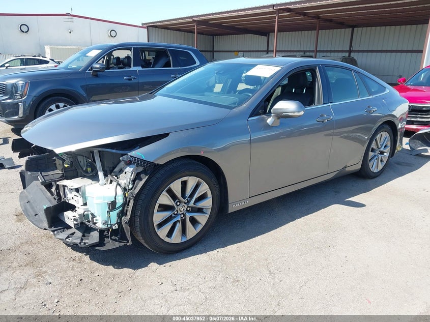 2022 Toyota Mirai VIN JTDAAAAA9NA005150 IAAI salvage auction — FRONT END, Salvage (California), sold $1,200 on 2026-07-20 (photo 2)