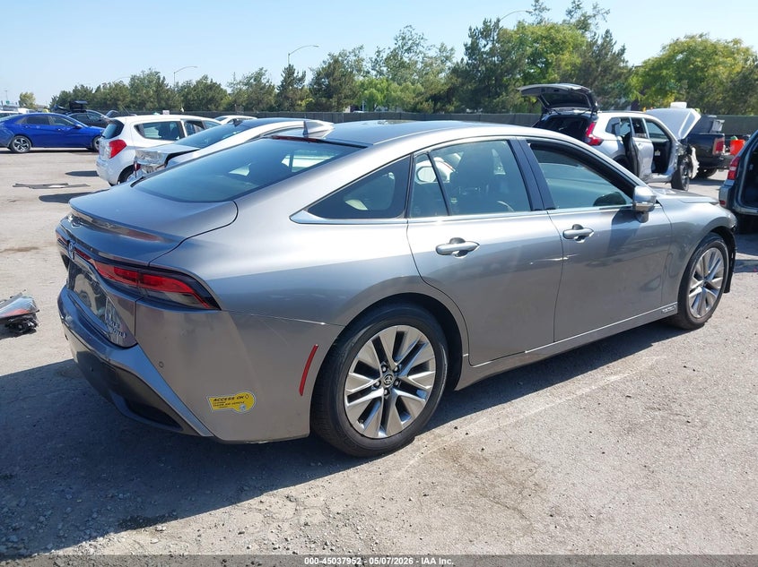2022 Toyota Mirai VIN JTDAAAAA9NA005150 IAAI salvage auction — FRONT END, Salvage (California), sold $1,200 on 2026-07-20 (photo 4)