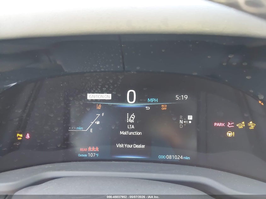 2022 Toyota Mirai VIN JTDAAAAA9NA005150 IAAI salvage auction — FRONT END, Salvage (California), sold $1,200 on 2026-07-20 (photo 7)
