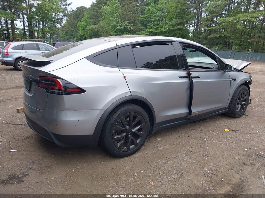 2025 Tesla Model x VIN 7SAXCDE54SF472338 IAAI salvage auction — FRONT END, Mv-907A (New York), sold $16,000 on 2026-07-09 (photo 4)