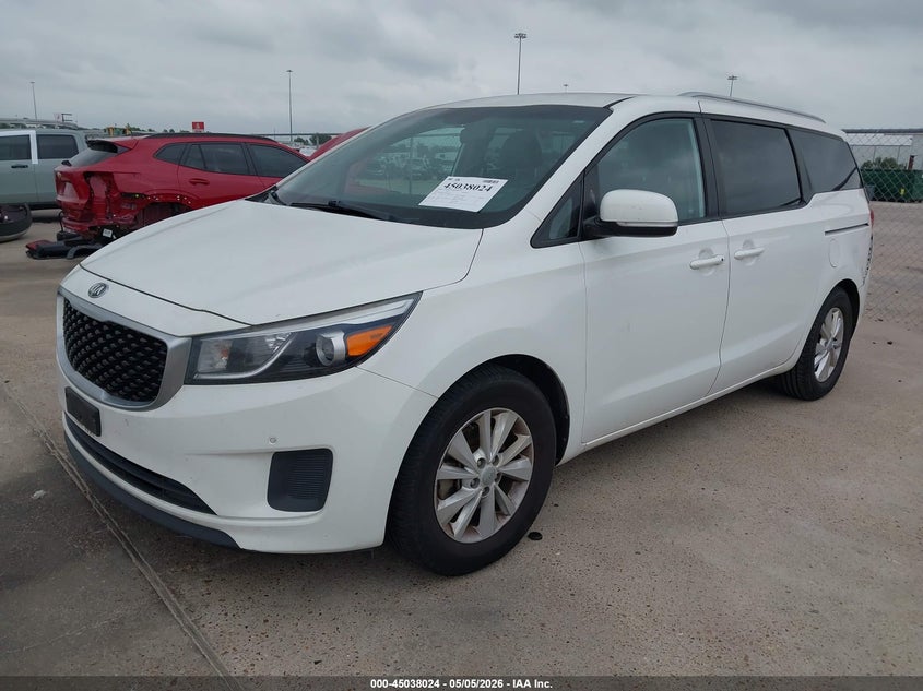 2017 Kia SEDONA VIN KNDMB5C12H6255206 IAAI salvage auction — REAR END, Original (Texas), sold $925 on 2026-07-09 (photo 2)