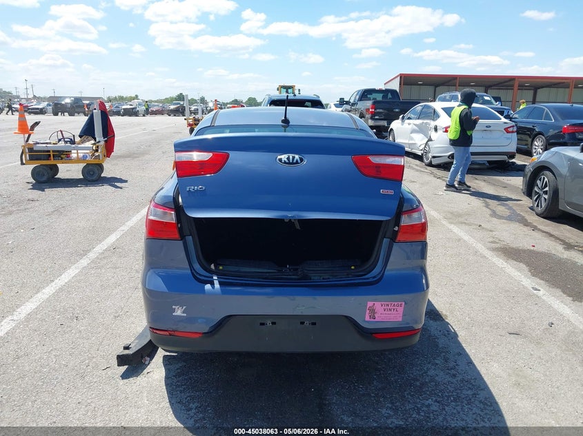 2016 Kia Rio VIN KNADM4A36G6557795 IAAI salvage auction — REAR END, Salvage (Missouri), sold $550 on 2026-07-21 (photo 6)