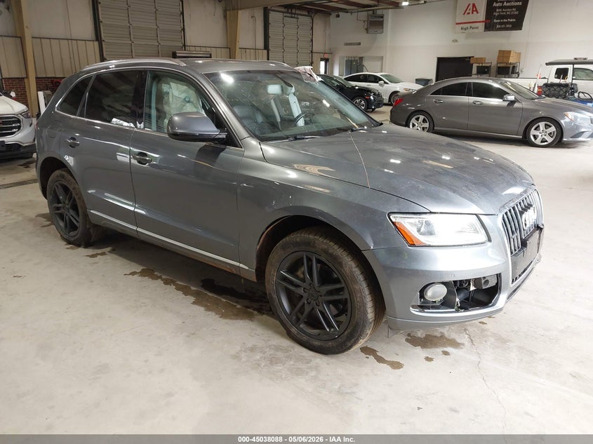 2016 Audi Q5 VIN WA1L2AFP5GA027386 IAAI salvage auction — LEFT SIDE, Salvage (North Carolina), sold $1,300 on 2026-07-23 (photo 1)